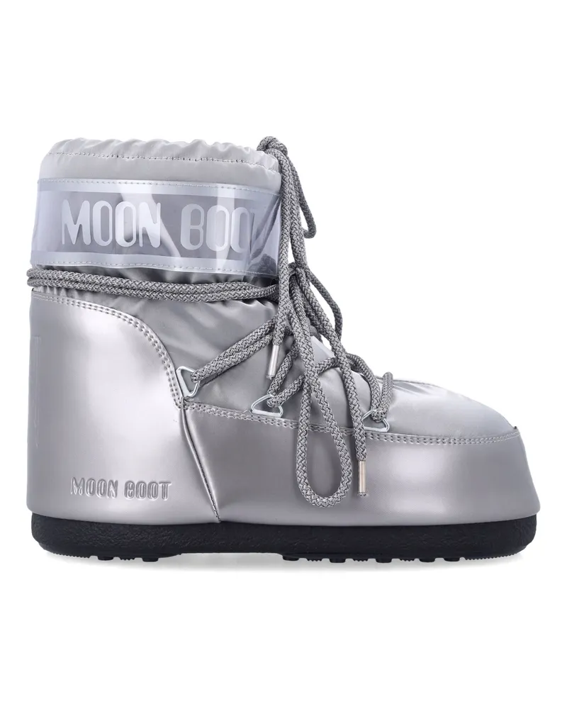 Moon Boot Flache Schuhe Silber Silver