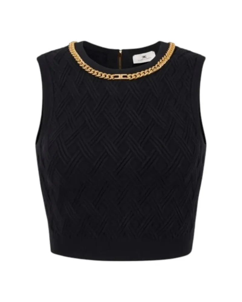 Elisabetta Franchi Top Tricot Black