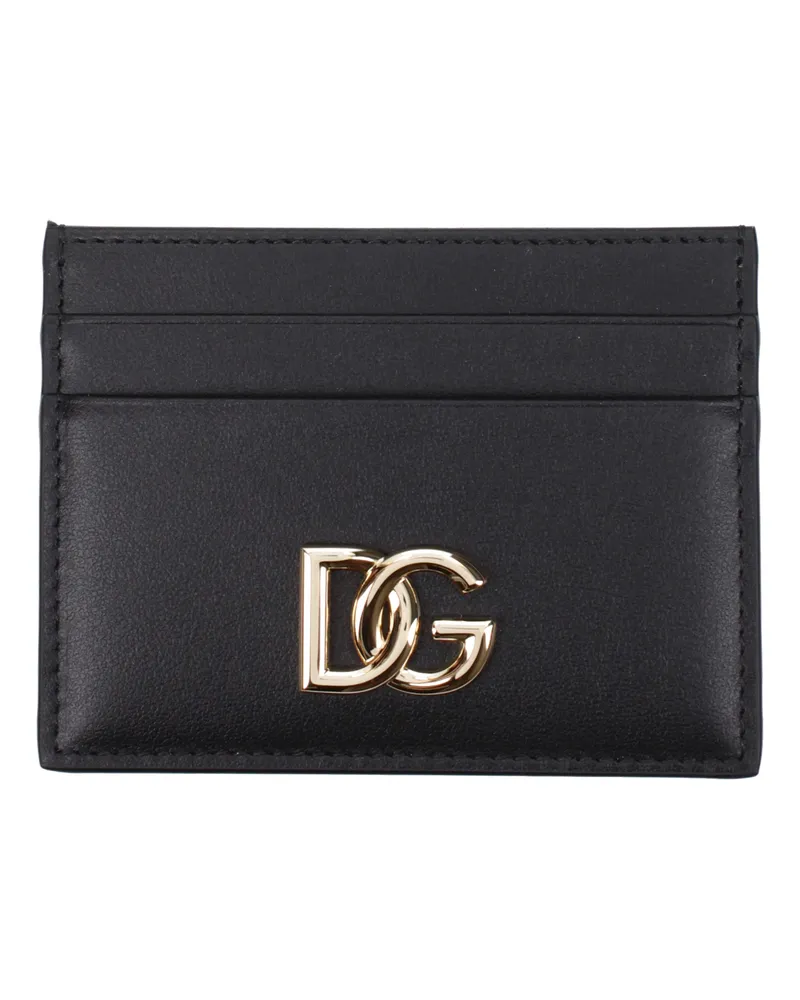 Dolce & Gabbana Dolce&Gabbana Damens Dokumentenhalter Leder Schwarz -