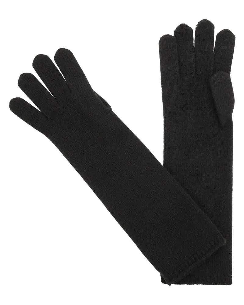 Max Mara Alaggio Cashmere Gloves Schwarz