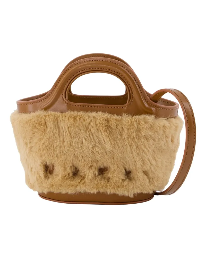 Marni Tropicalia Micro -Geldbörse  synthetisches Beige Beige