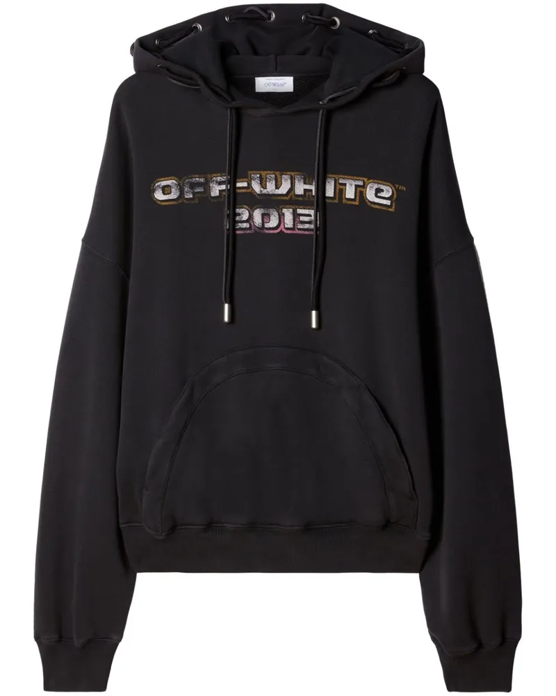 OFF-WHITE Cotton Hoodie Black