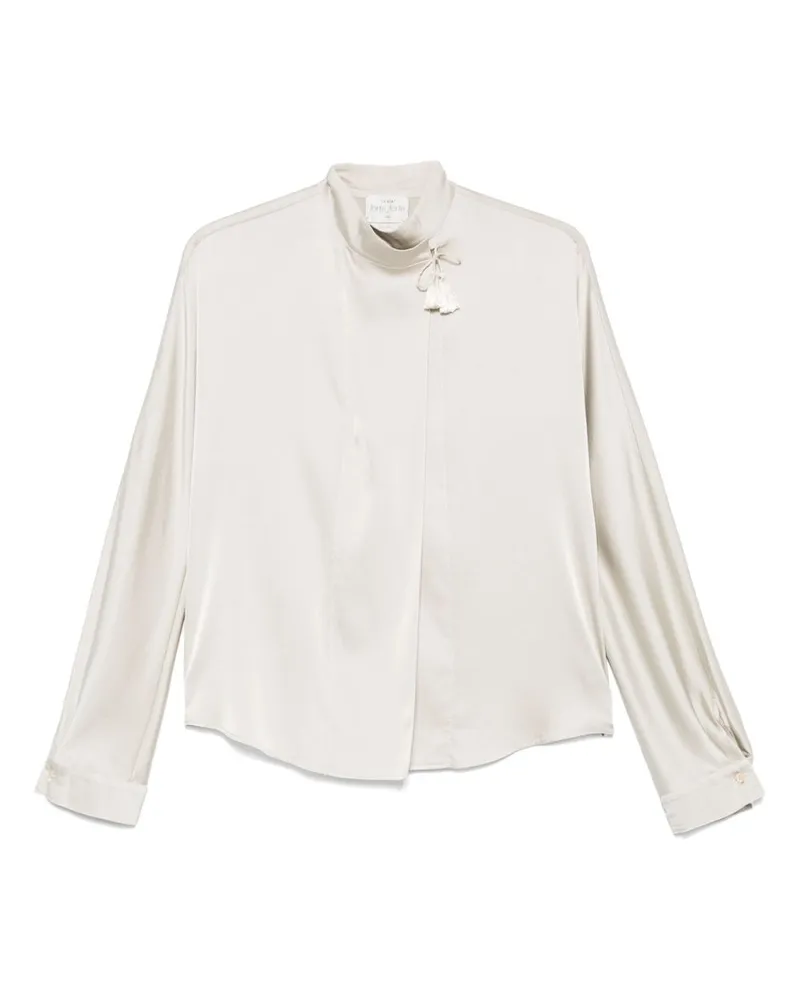 forte_forte Seidenbluse Silver