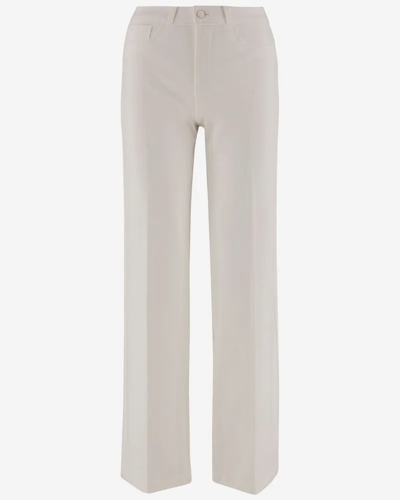 L'Agence Cayton Stretch Stoffhose Ivory