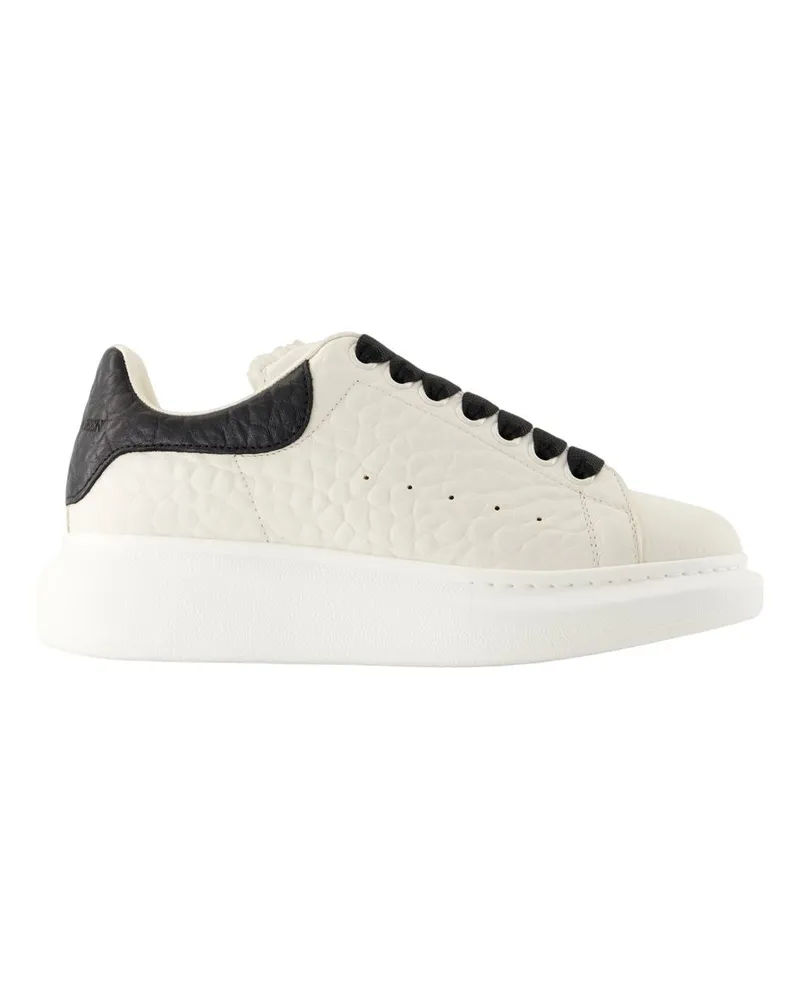 Alexander McQueen Übergroße Turnschuhe  Leder Weiß White
