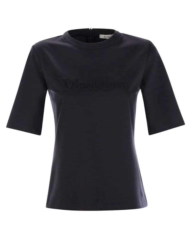 Max Mara Peter Wool Jersey Pullover Blue