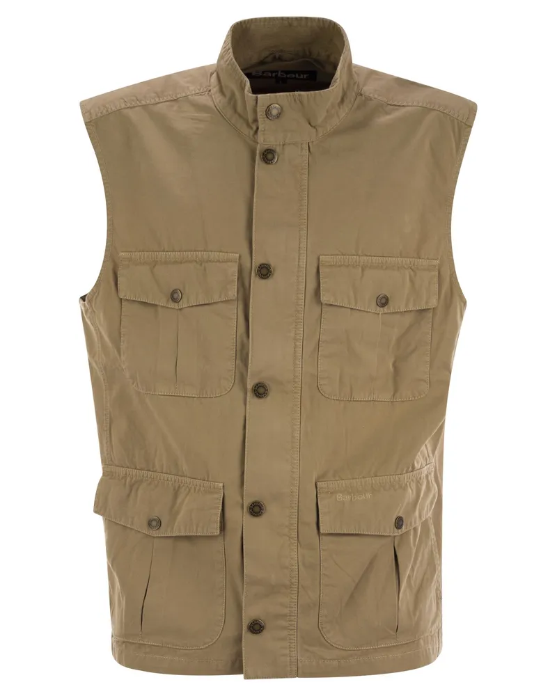 Barbour Casual Corbridge Baumwollweste Beige