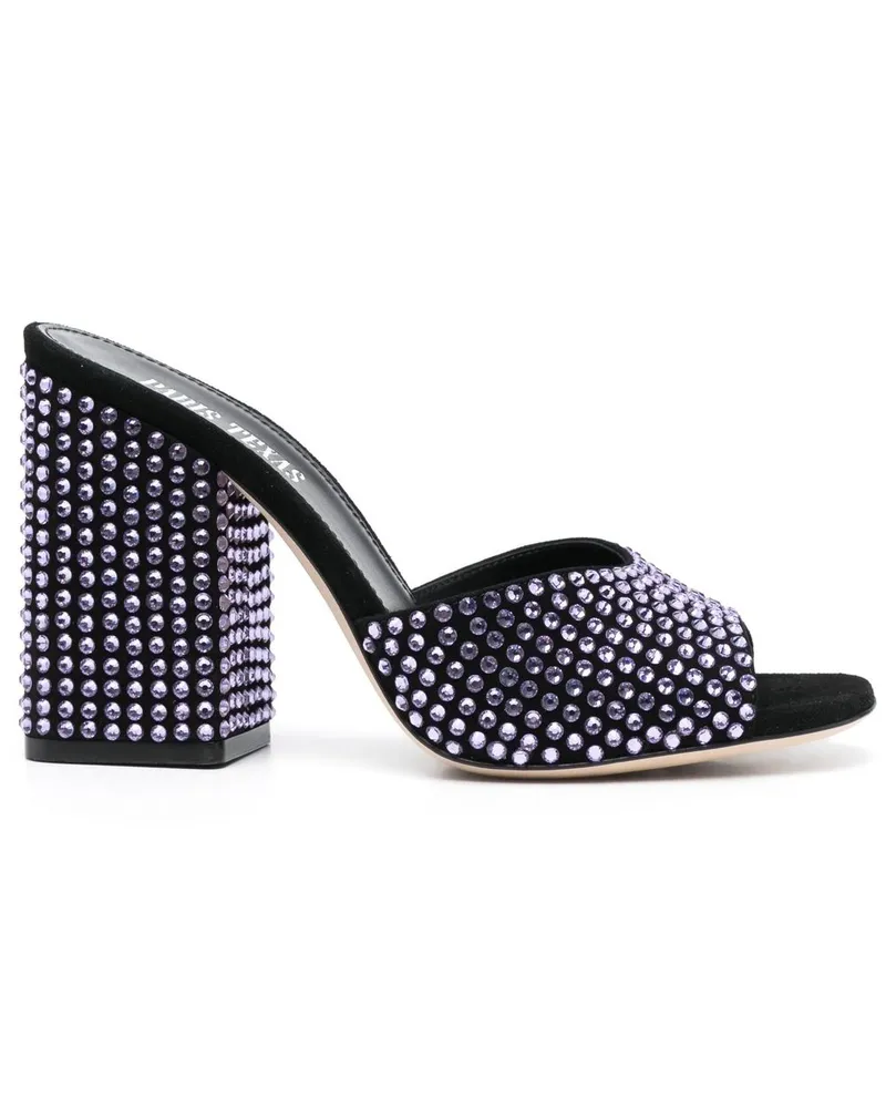 Paris Texas Anja Crystal verziert Wildledermaultiere Purple