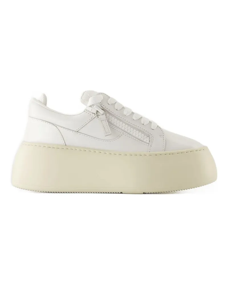 Giuseppe Zanotti GZ94 Maxi Sneakers  Leder Weiß White