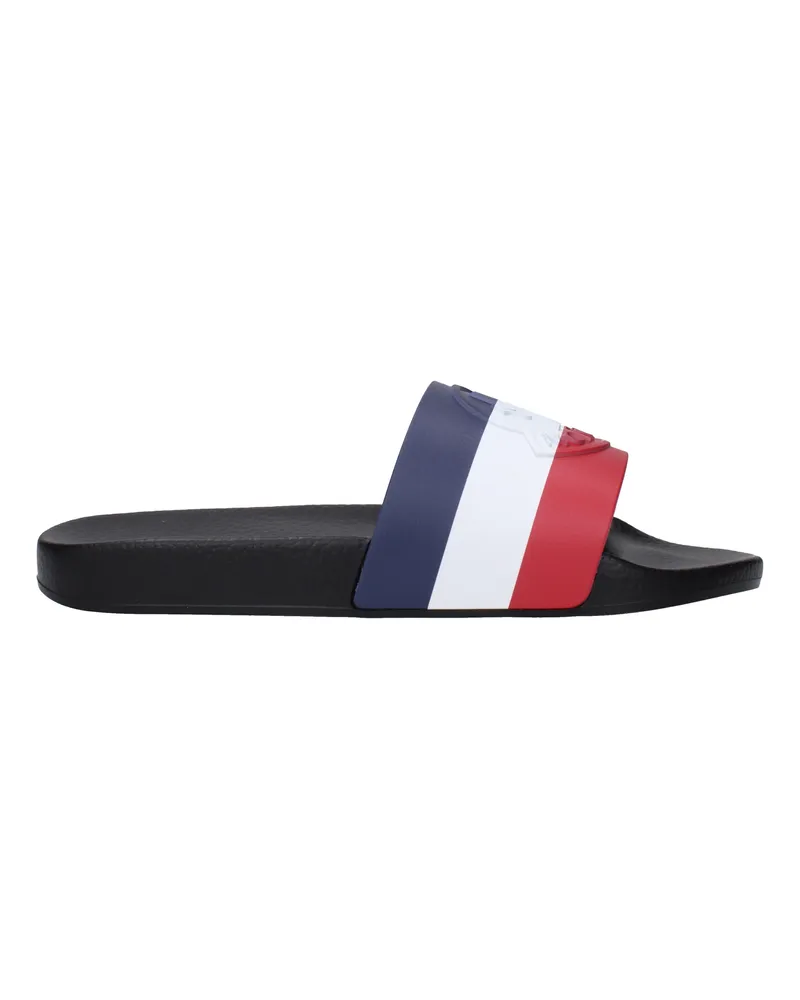 Moncler Hausschuhe und Clogs Basile Herren Gummi Blau/Rot -