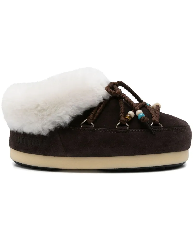 Moon Boot Mondstiefel Mb Evx Mule Wildlederperlen Dark