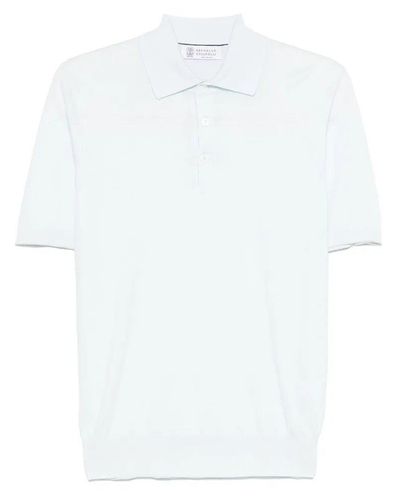 Brunello Cucinelli Baumwollknit Polo Clear