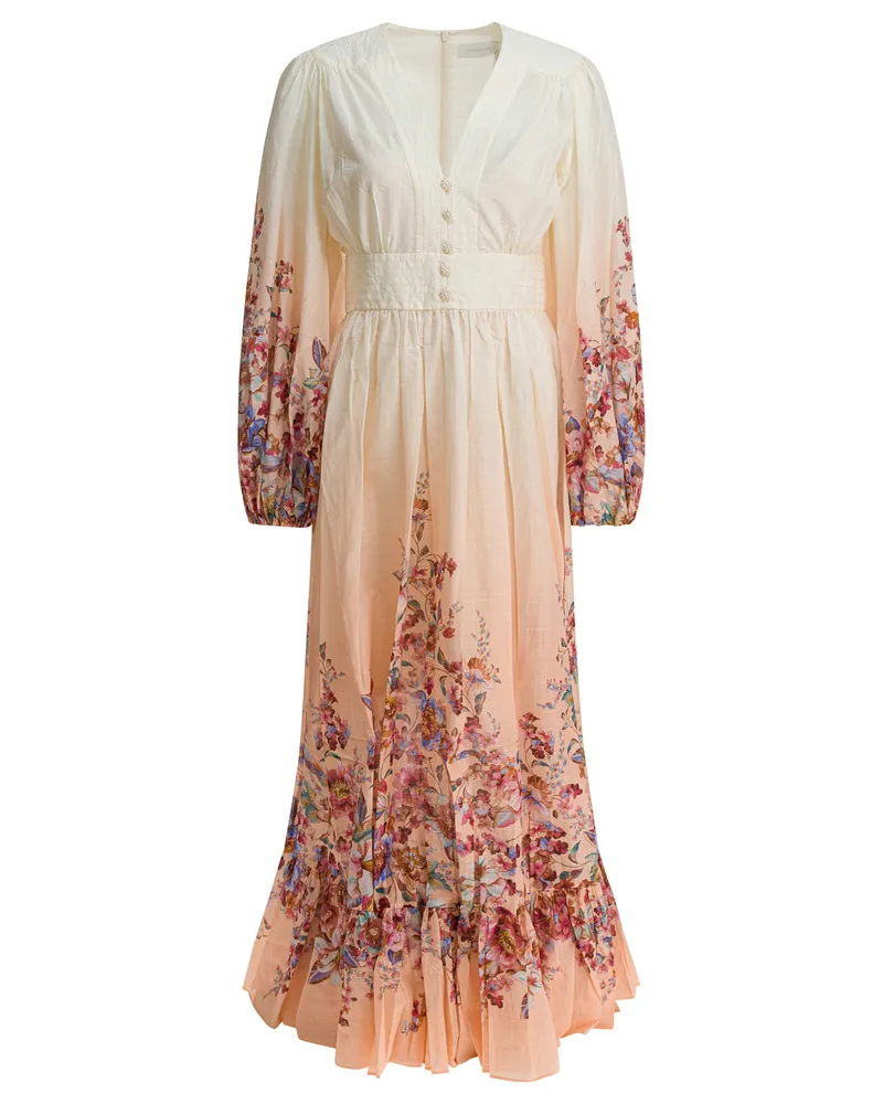 Zimmermann Langes Kleid „Awaken Pink