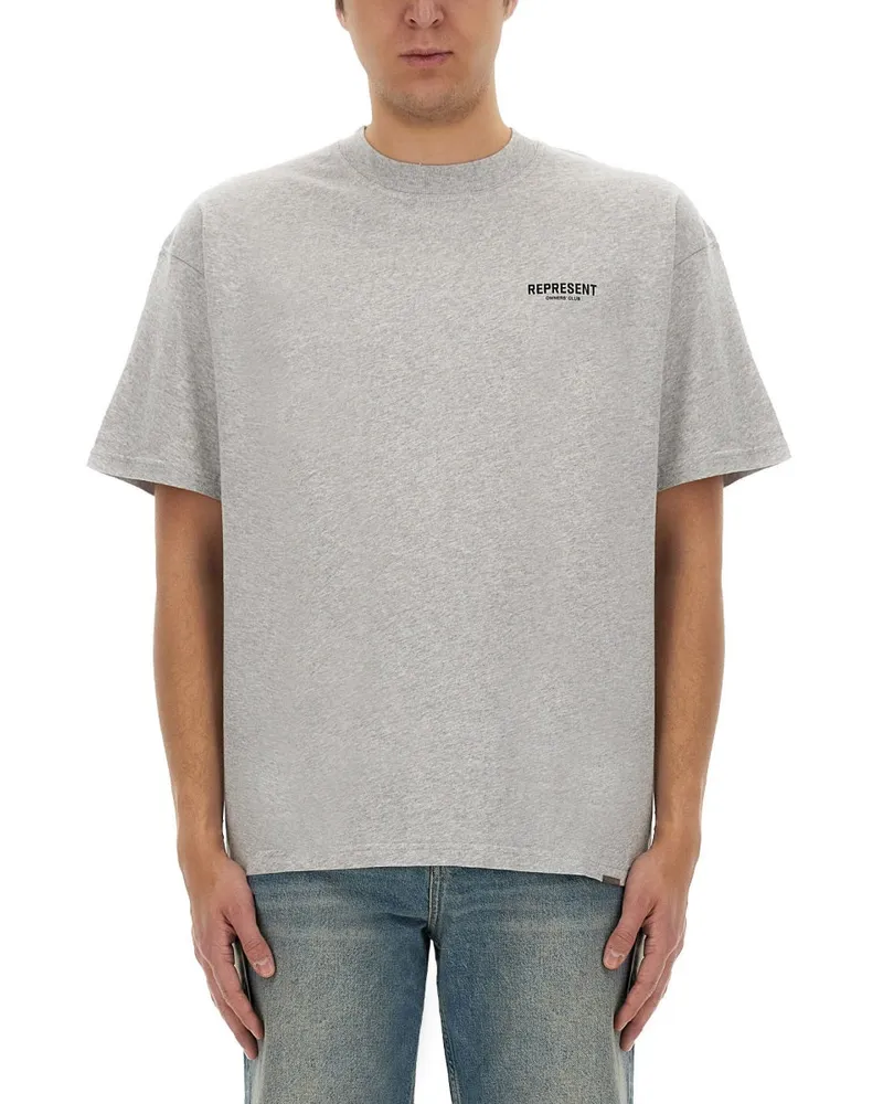 REPRESENT Repräsentieren Sie T -Shirt mit Logo Grey