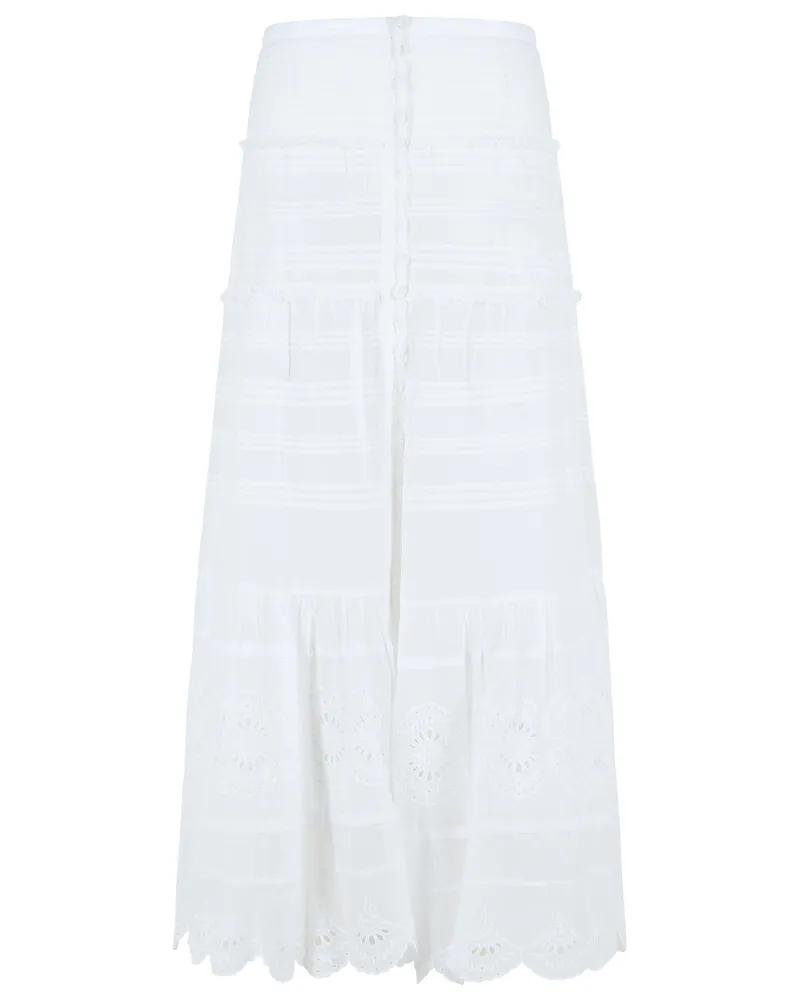 Étoile Isabel Marant Weißer Baumwollrock „Paoline“ von White