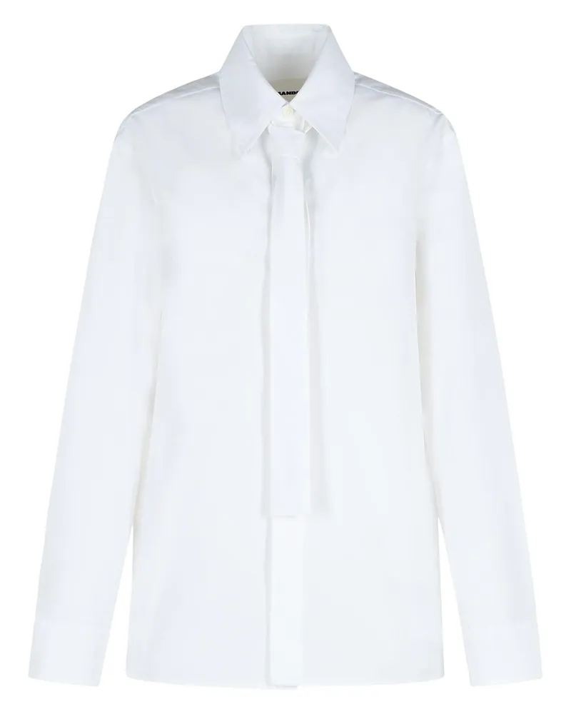 Jil Sander weiße Baumwollhemd White