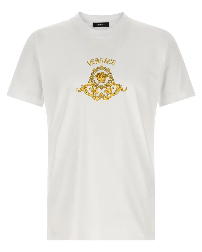 Versace T-Shirt „Hall Of Heroes Crest White