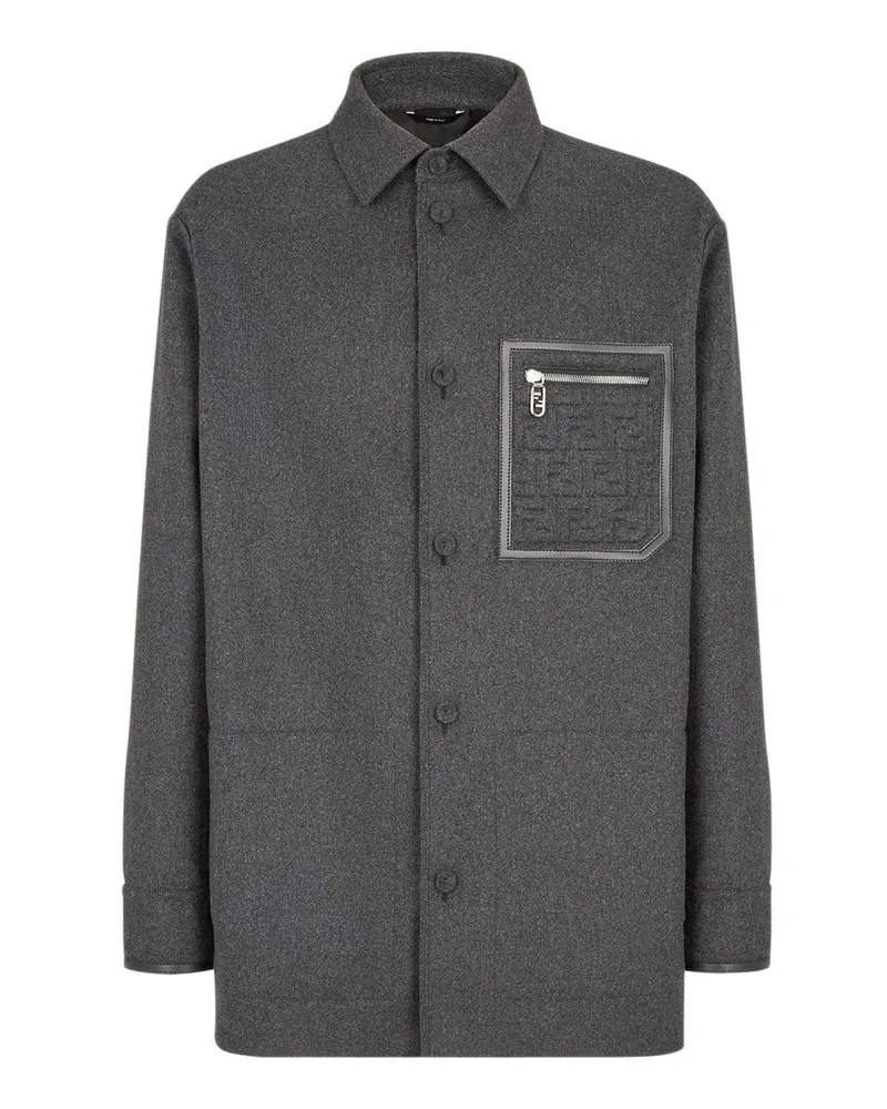 Fendi gehen zu c bloße Jacke Gray
