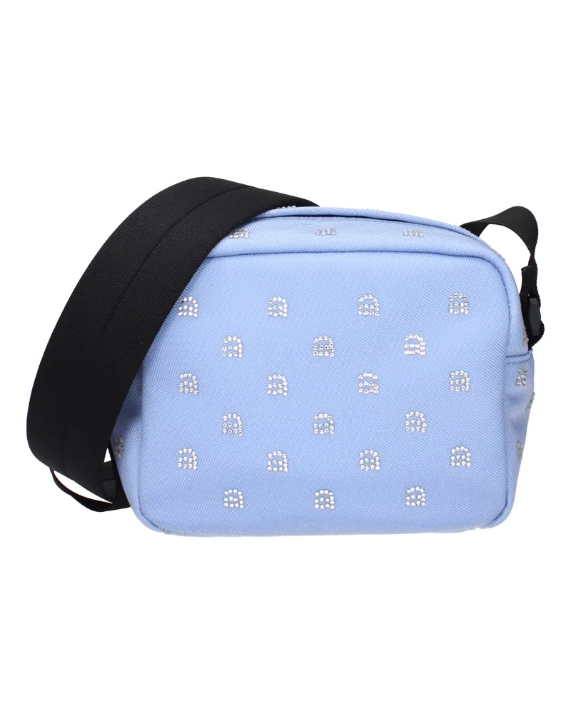 Alexander Wang Damens Umhängetasche Stoff Himmelblau -
