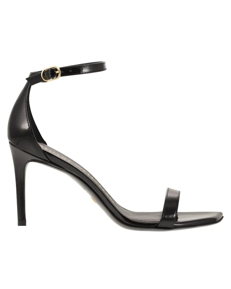 Stuart Weitzman NunakedCurve 85 hohe Sandalen Black