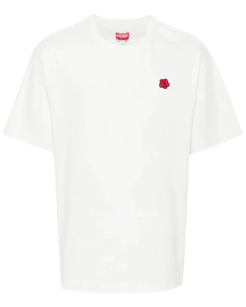 Kenzo T -Shirt mit Boke Blumenappliké 99j