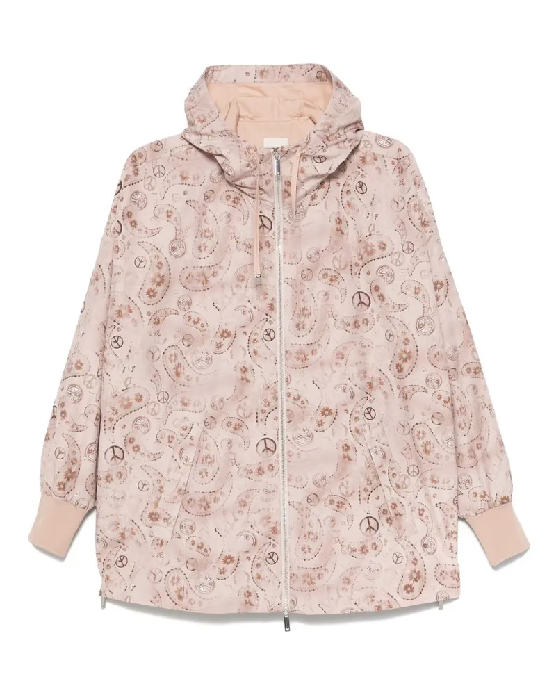 Emporio Armani gedruckte Blouson -Jacke Grey