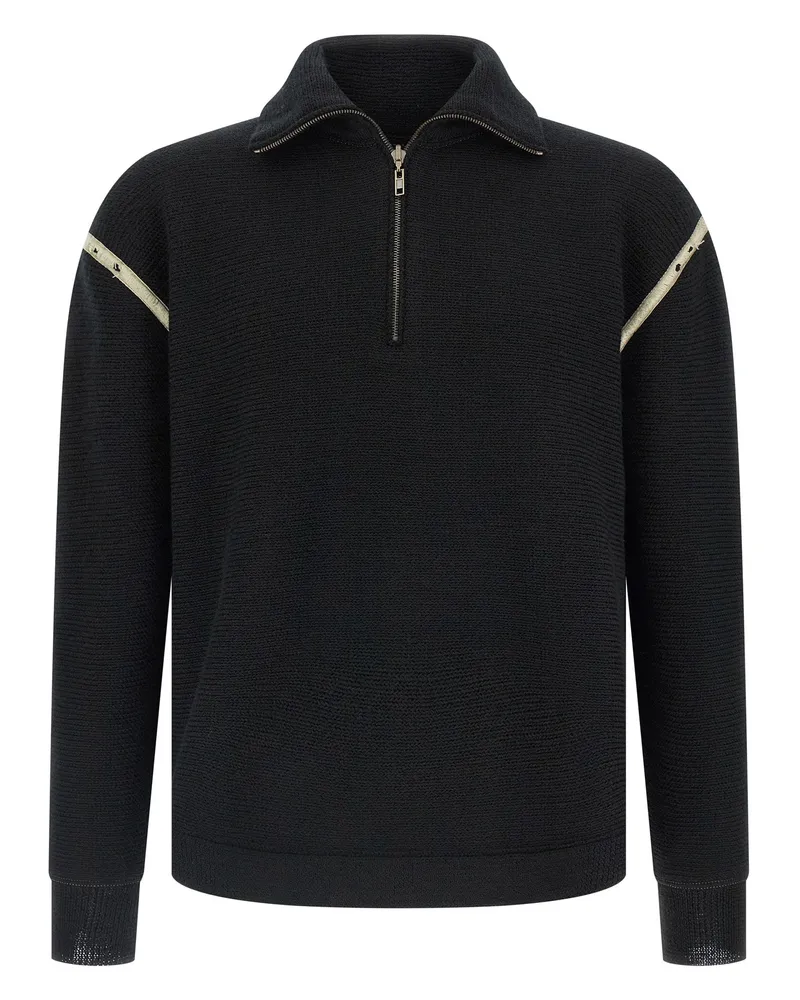 Maison Margiela Ellenbogen-Patch-Pullover Black