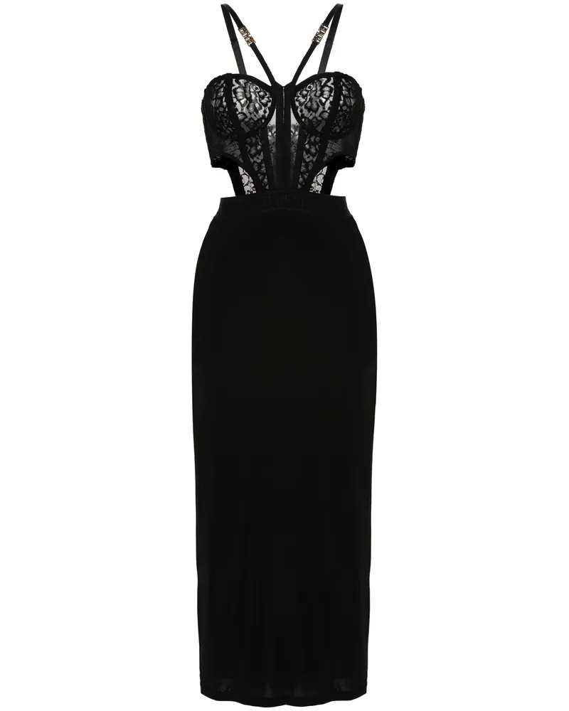 Versace Jeans Bustier Plaque Kleid 