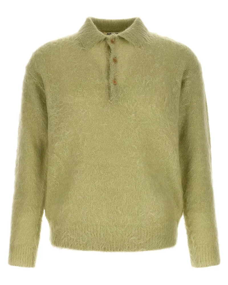 AURALEE Polo Super Kid Mohair Green