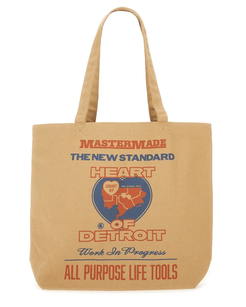 Carhartt WIP Graphic Canvas" -Tasche Beige