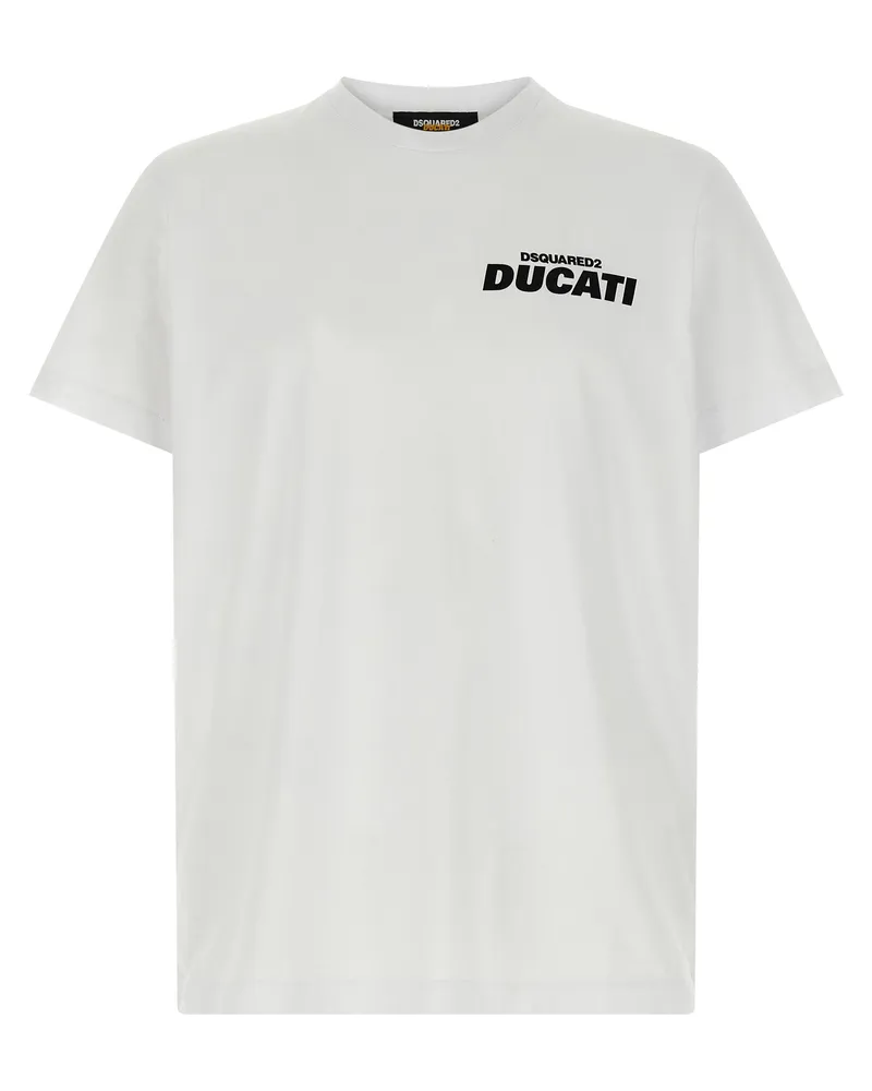 Dsquared2 T -Shirt -Kapsel dsquared2 x Ducati White