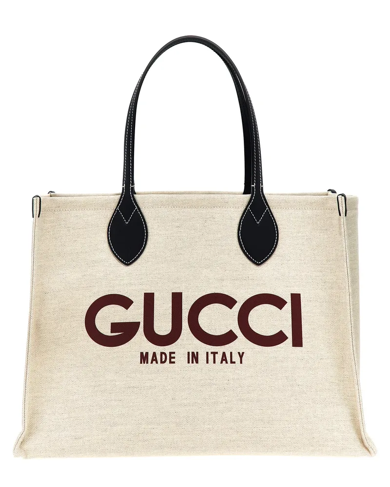 Gucci Gucci' Midi-Einkaufstasche Beige