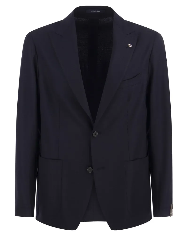 Tagliatore Two Button Wolljacke Blau