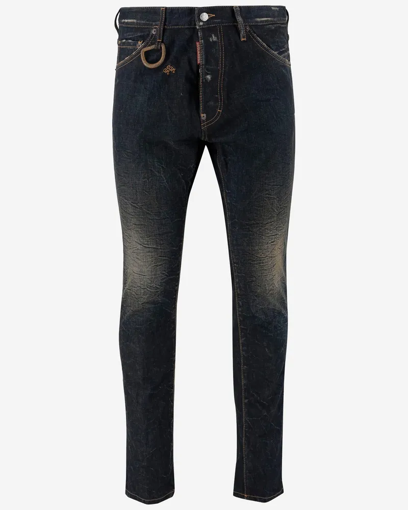 Dsquared2 cooler Kerl -Baumwolljeans Blu