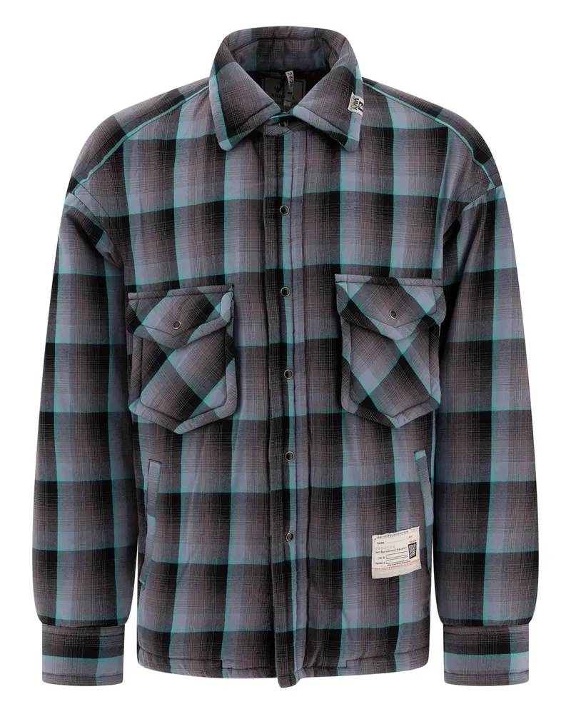 MIHARAYASUHIRO gepolstertes Scheck -Überhoch Grey