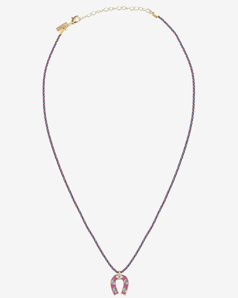 MYA BAY Mini-Hufeisen-Halskette Fuchsia