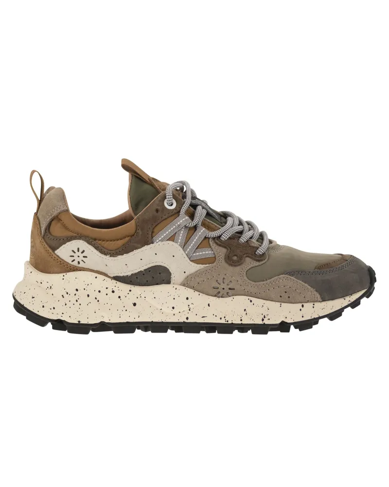 Flower MOUNTAIN Yamano 3 Turnschuhe im Wildleder und technischen Stoff Grey