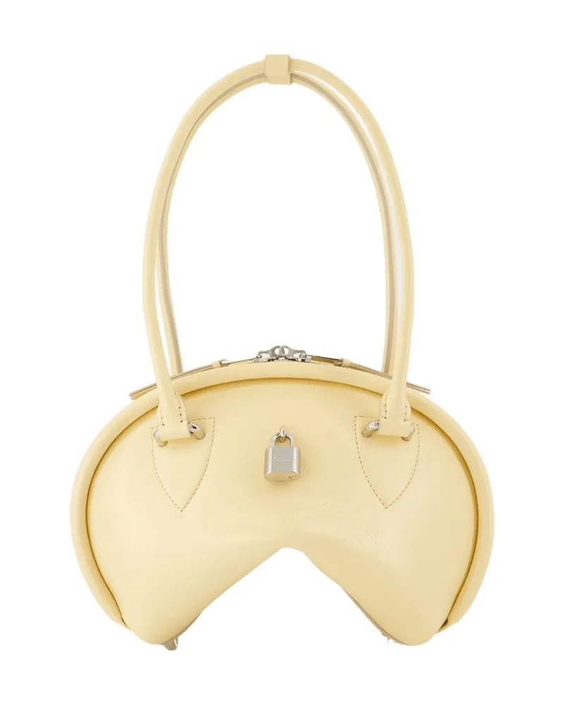 Acne Studios Bowlina Mini Umhängetasche  Leder Gelb Gelb