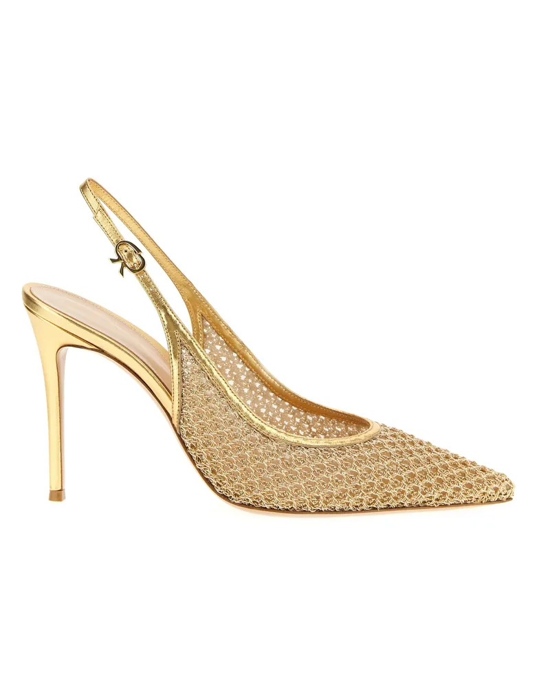 Gianvito Rossi Nikki“ Slingback Gold