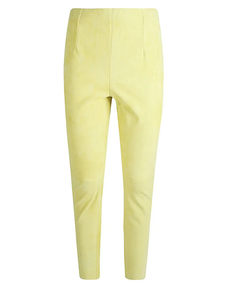 VIA MASINI 80 Über Masini 80 Slim Fit Suedehose Yellow