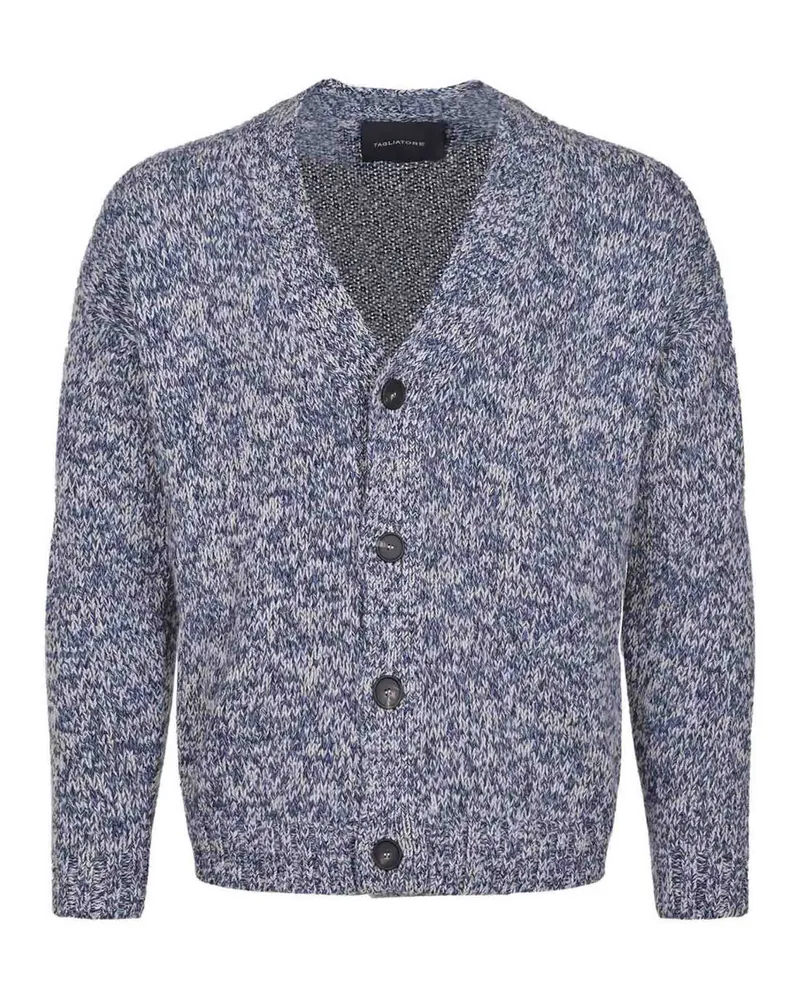 Tagliatore Cardigan aus einer Wolle Blue