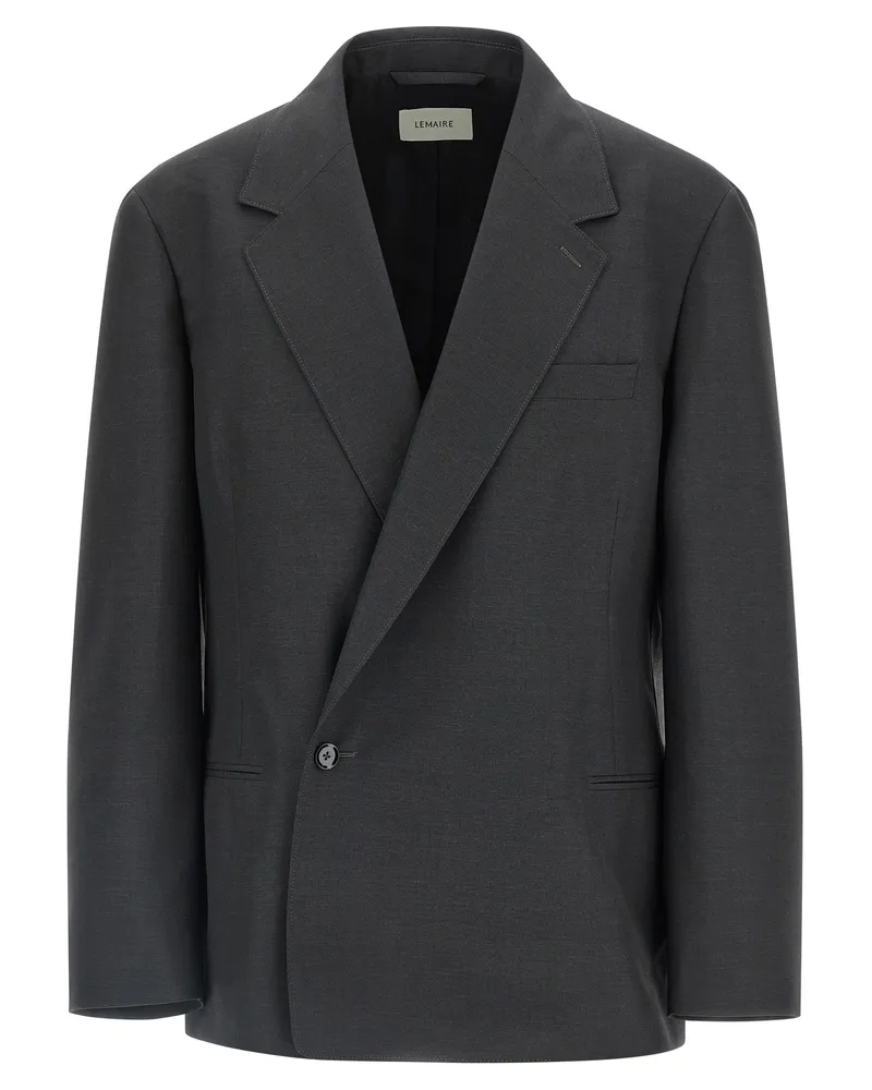 Christophe Lemaire Soft Db' Blazer Gray