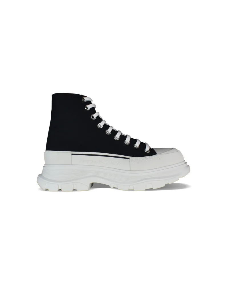 Alexander McQueen Alexander MC Queen Sneakers treten Slick auf Black