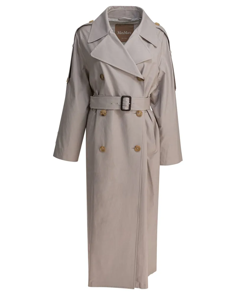 Max Mara Max Mara – Zweireihiger Trenchcoat „The Cube“ aus Baumwolltwill Beige