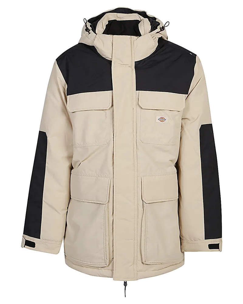 Dickies colourblocked Parka Mantel Beige