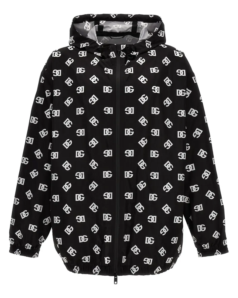 Dolce & Gabbana Logo -Print -Kapuzejacke White