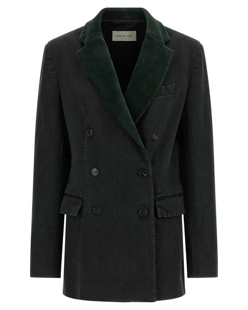 Dries van Noten Trocknen van an 'Befya' Blazer Green