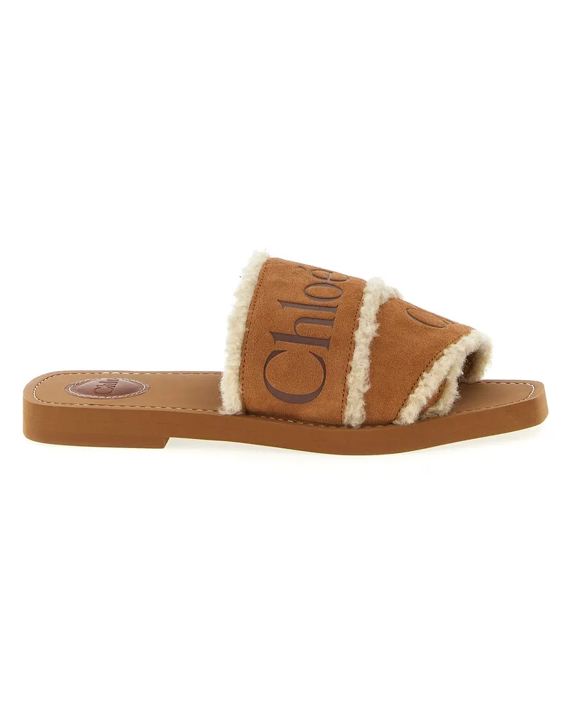 Chloé Woody' Sandalen Brown