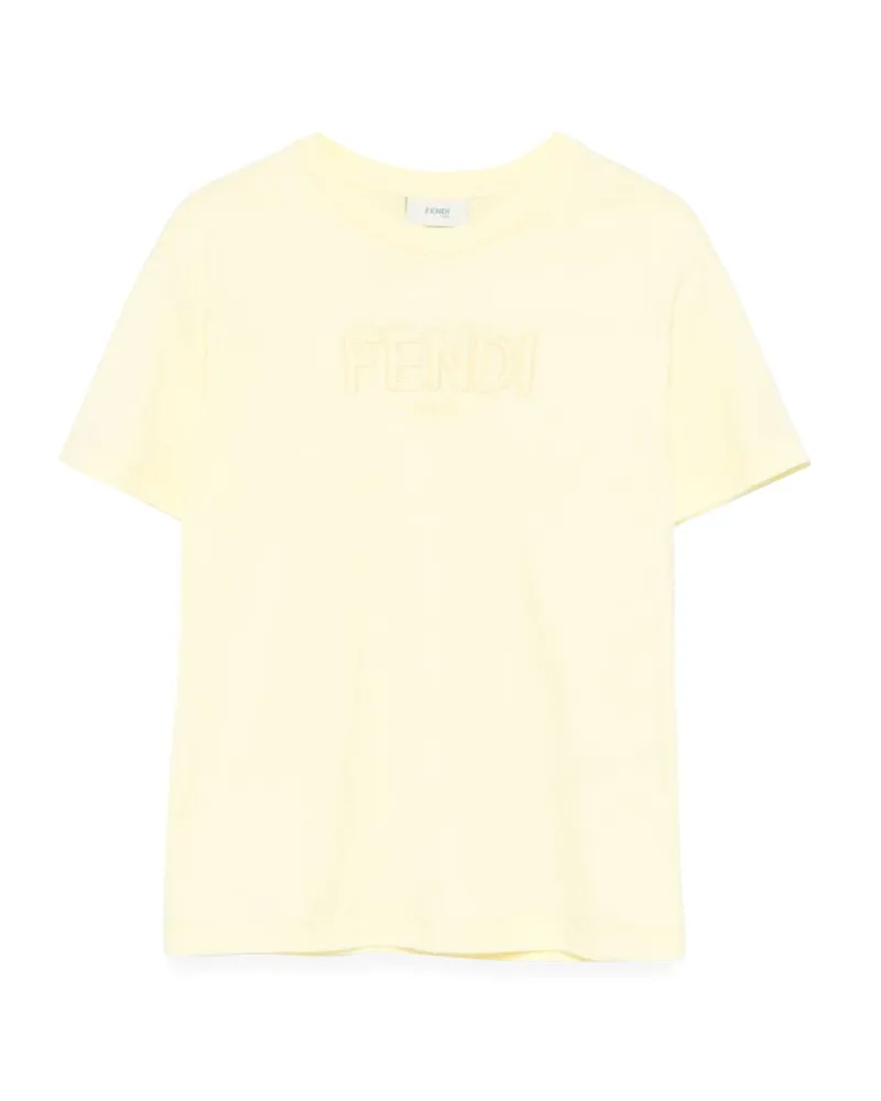 Fendi Jersey T -Shirt Yellow