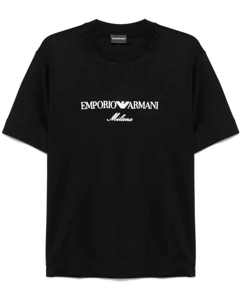 Emporio Armani Logo T -Shirt Black